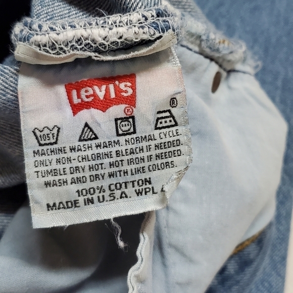 VINTAGE Levi's 501 Distressed High Rise Loose Fit Button-Fly Boyfriend Jeans - Picture 12 of 14